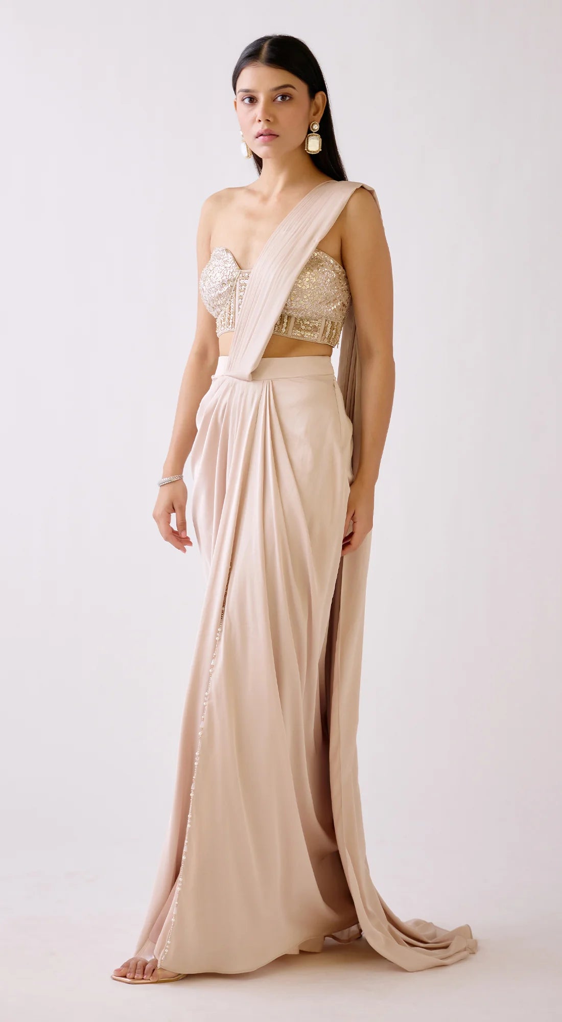 The Nightfall Draped Saree