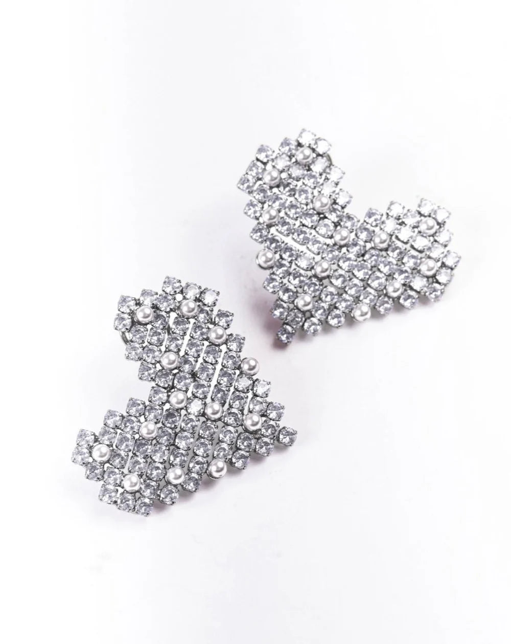 Sparkling Heart Earrings