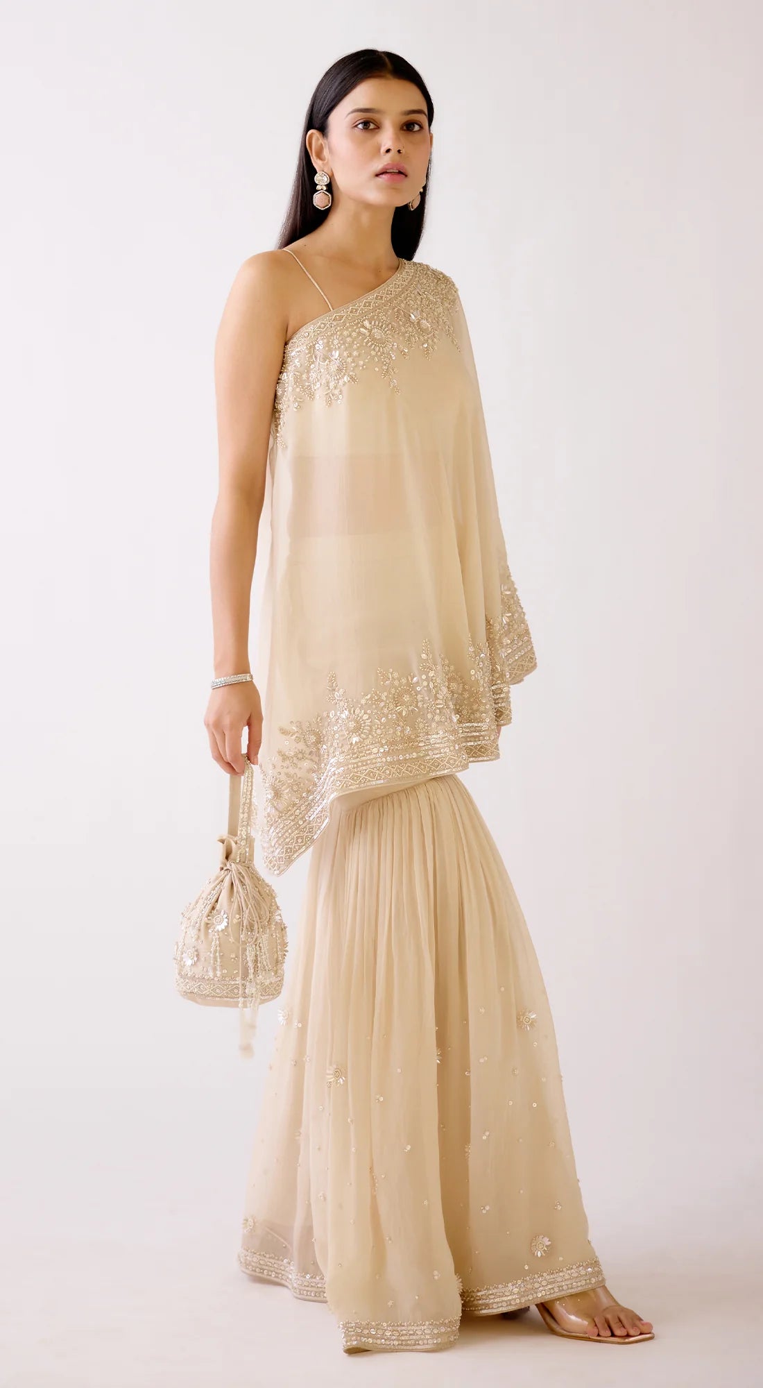 The Evening Glow Sharara Set