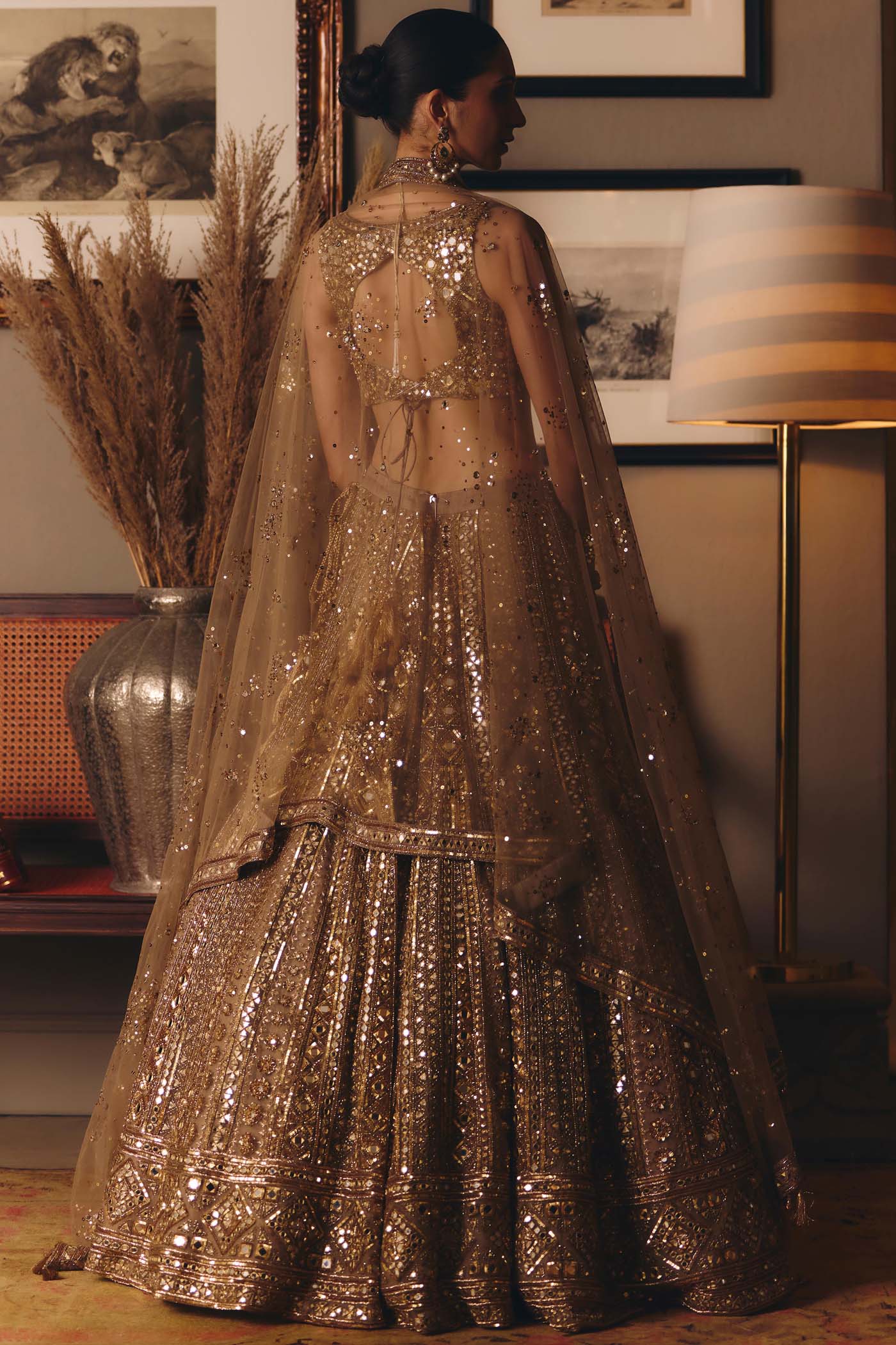 The Sheeshraag Toasted Gold Lehenga