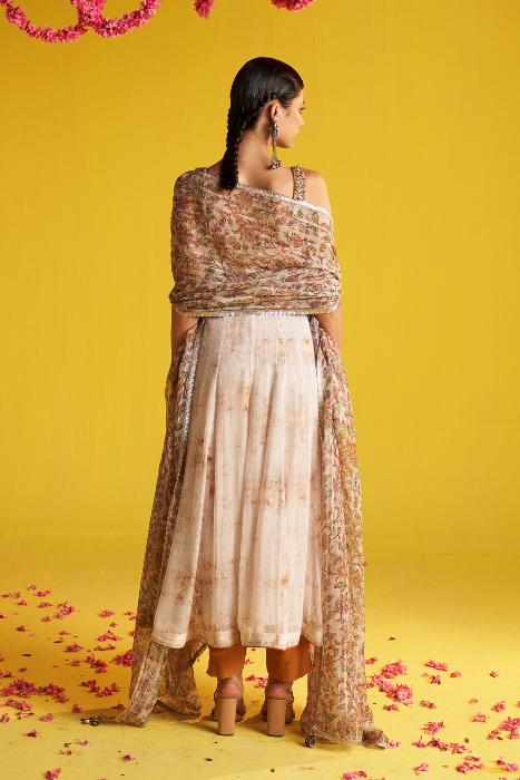 MUSTARD ANARKALI SET