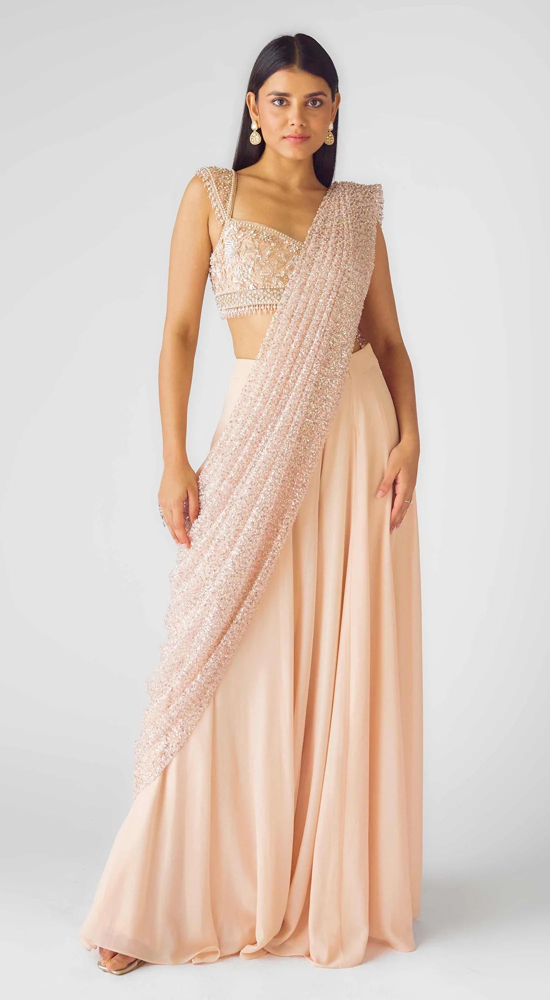 The Veil Of Aurora Draped Saree