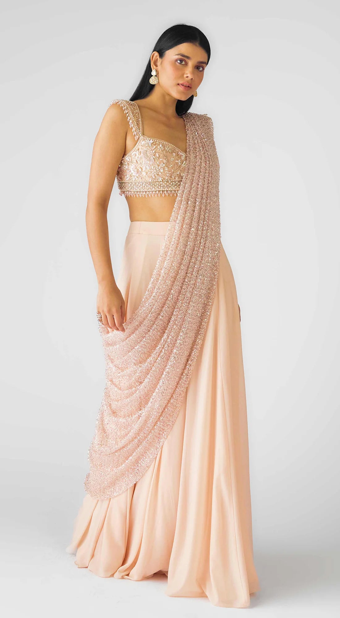 The Veil Of Aurora Draped Saree