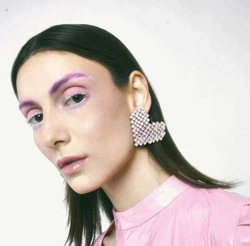 Sparkling Heart Earrings