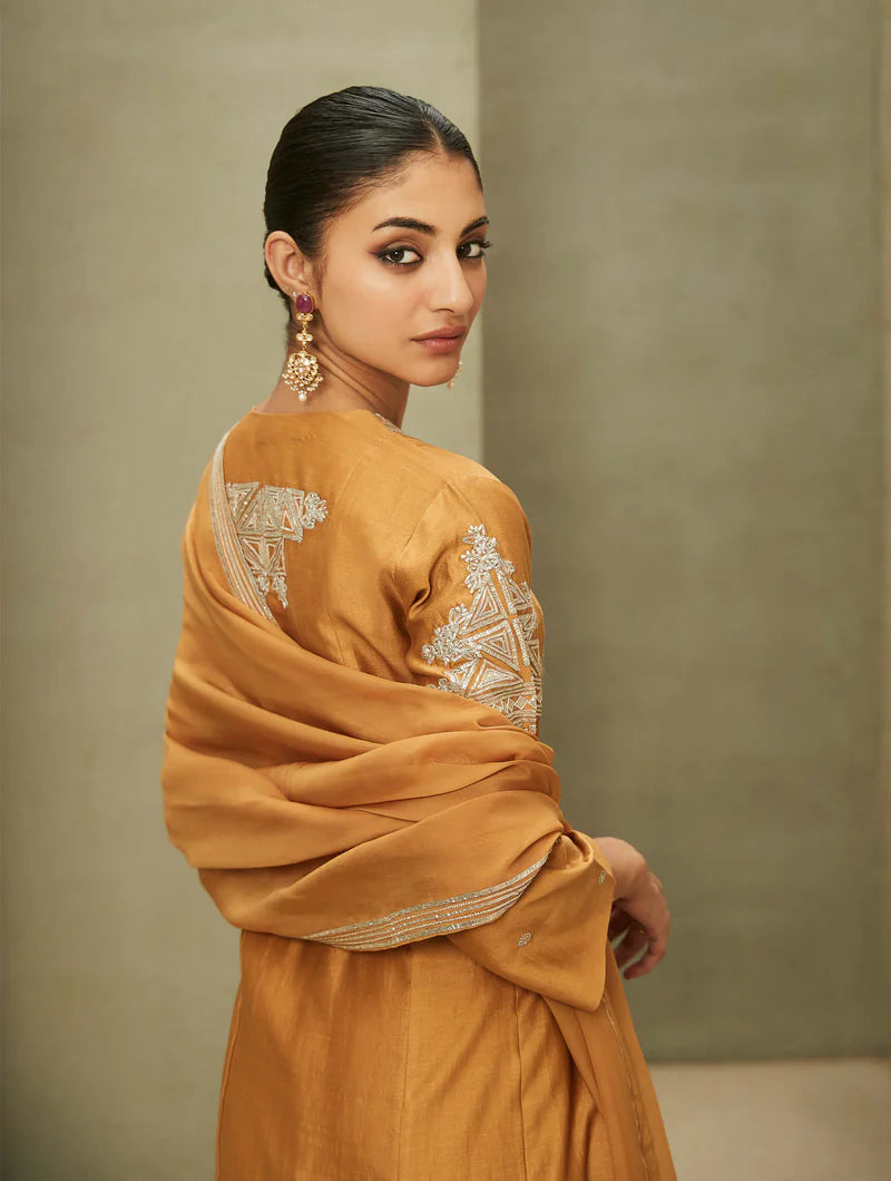 Mustard Neo Classic Kurta Set