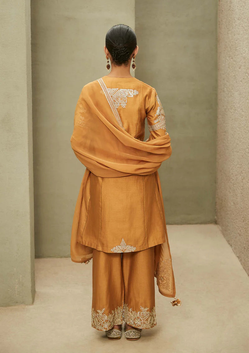 Mustard Neo Classic Kurta Set