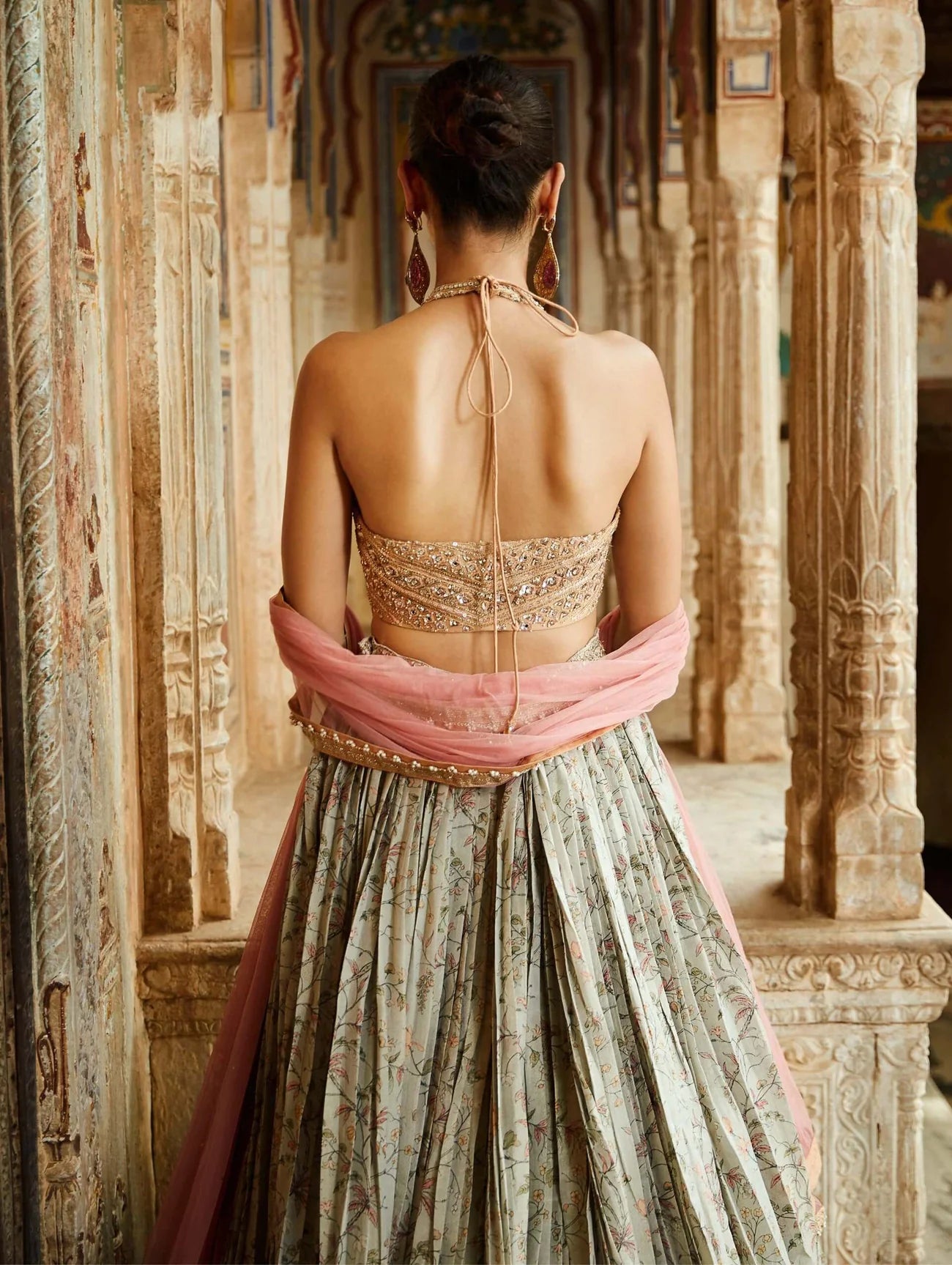 Yellow Florentine Lehenga Set