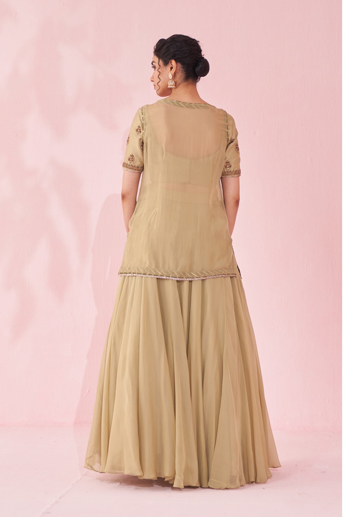 SAGE GREEN LEHENGA SET
