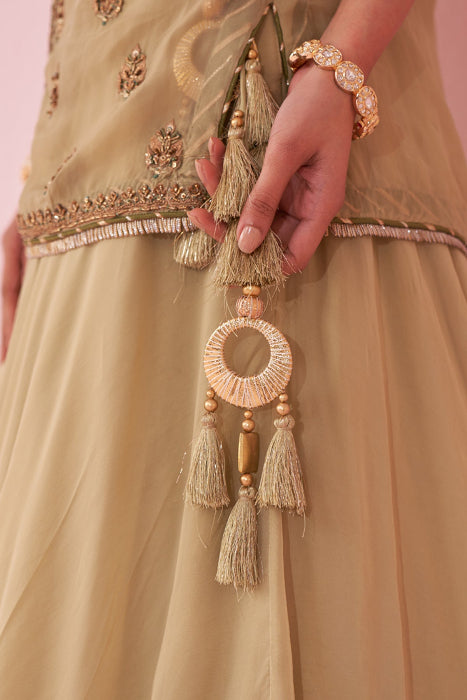 SAGE GREEN LEHENGA SET