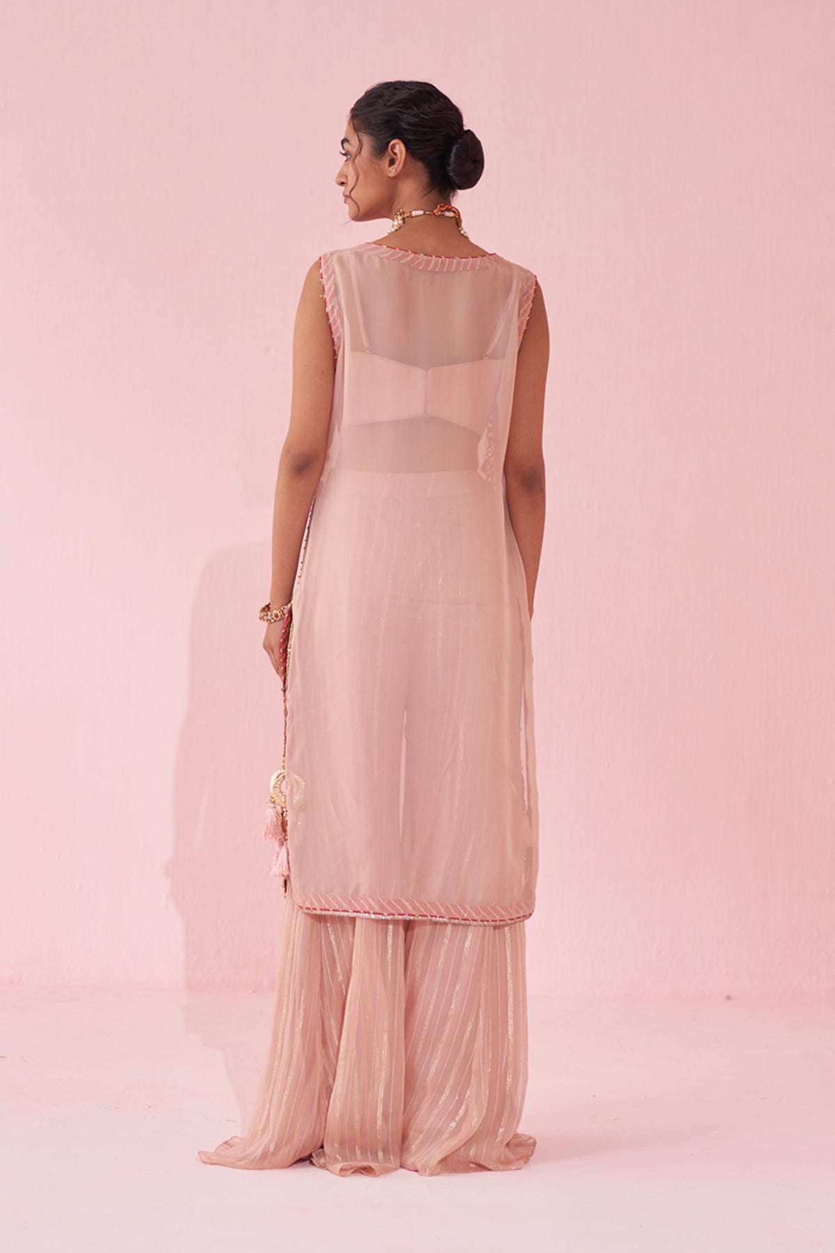 BLUSH PINK KAFTAN SET