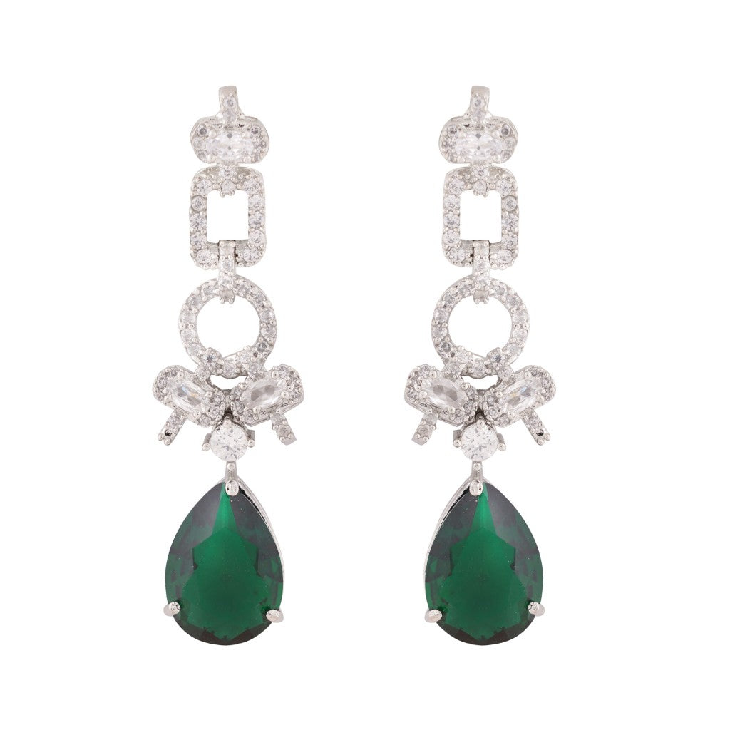 Link Emerald Drop Necklace Set