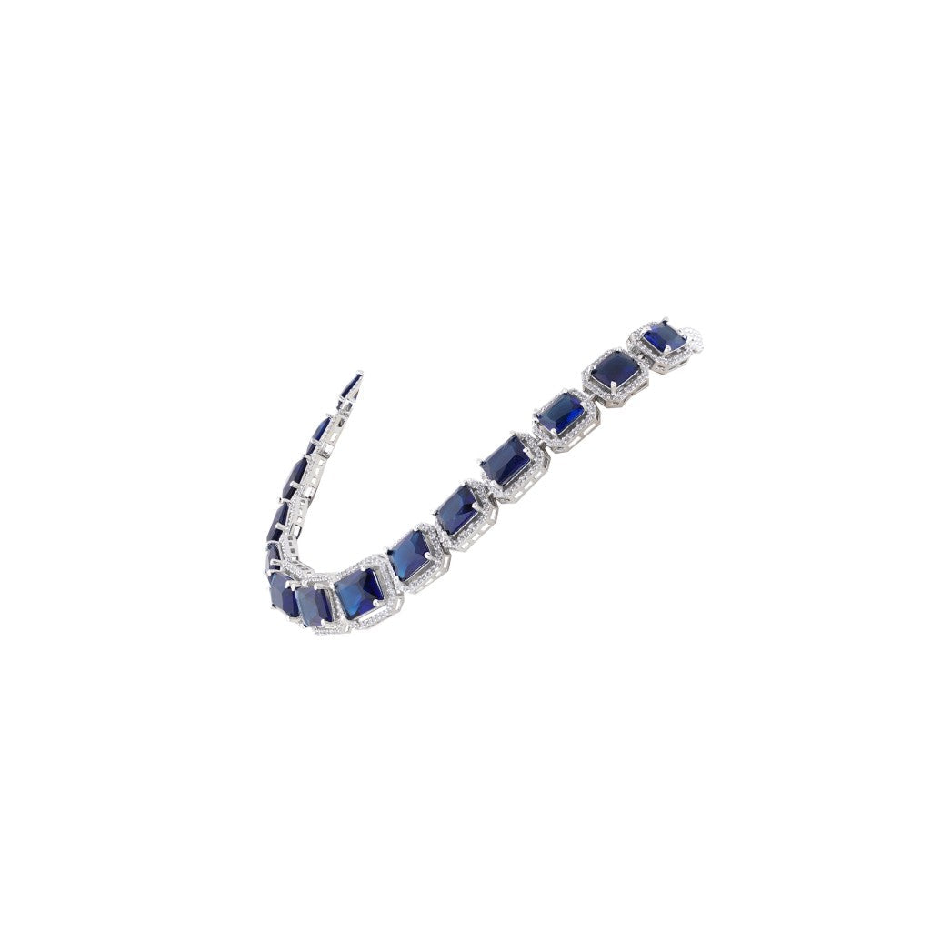 Sapphire And Zirconia Choker
