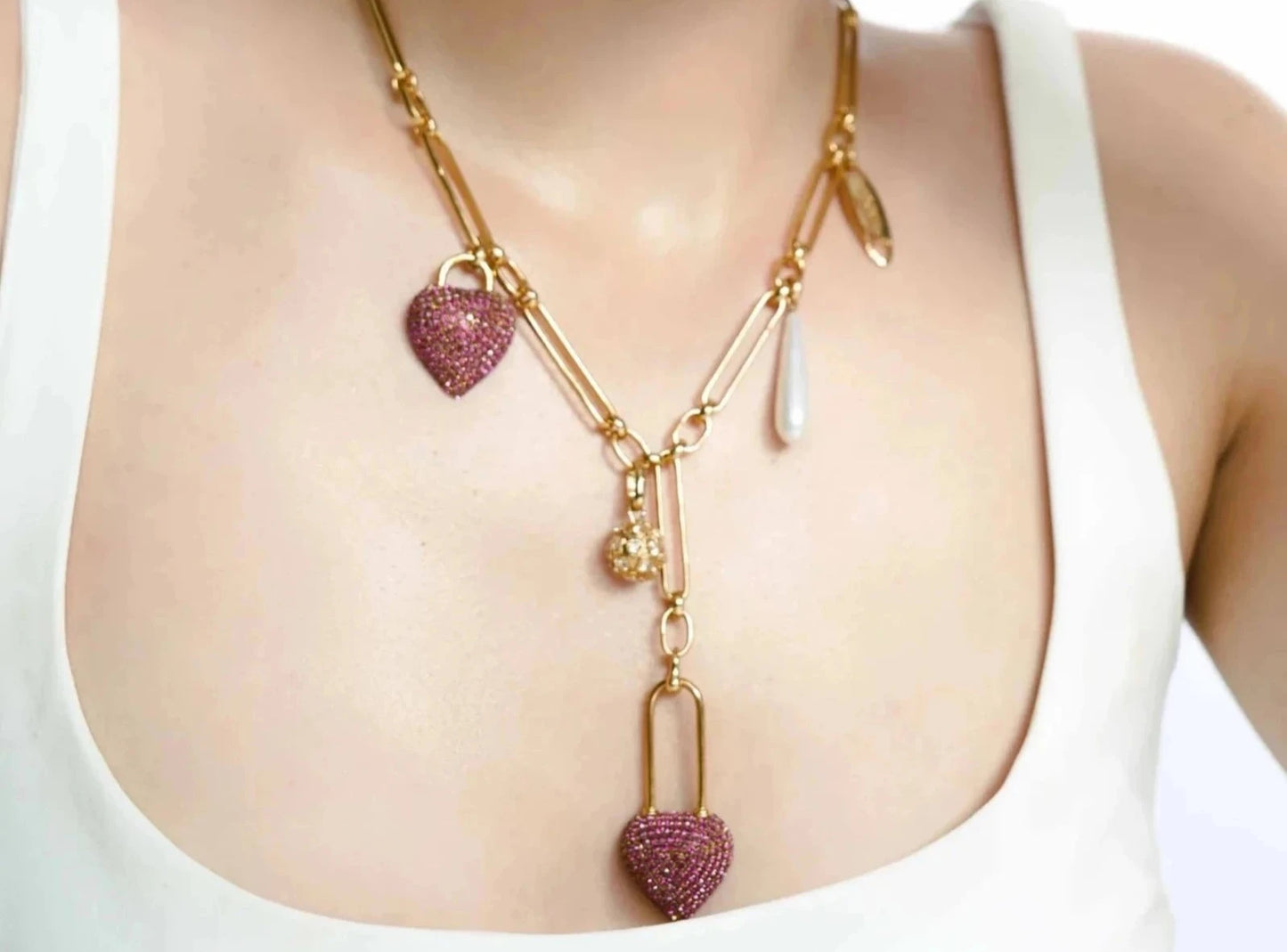 Heart Lock Trinkets Necklace