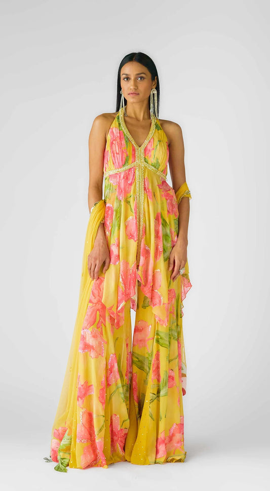 The Wild Marigold Sharara Set
