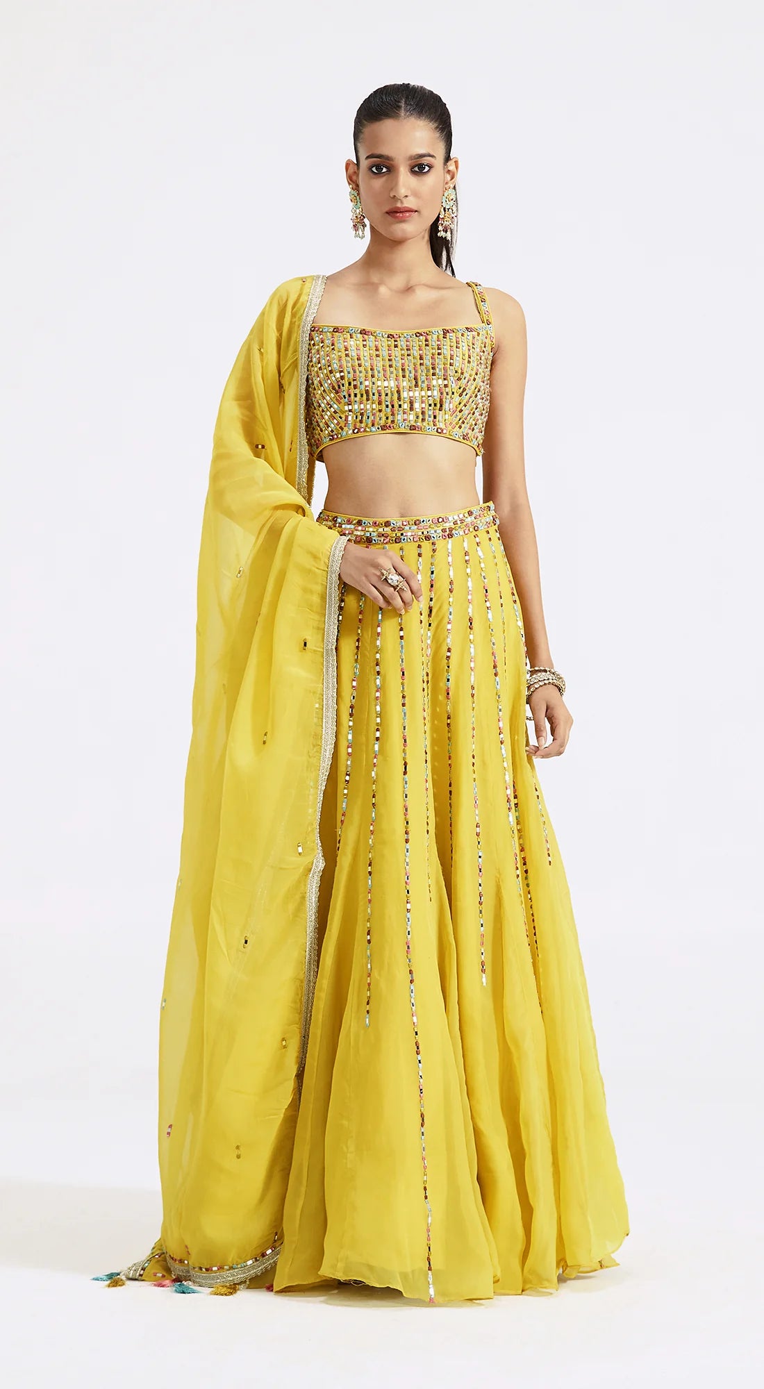 Lemon Yellow Lehenga Set