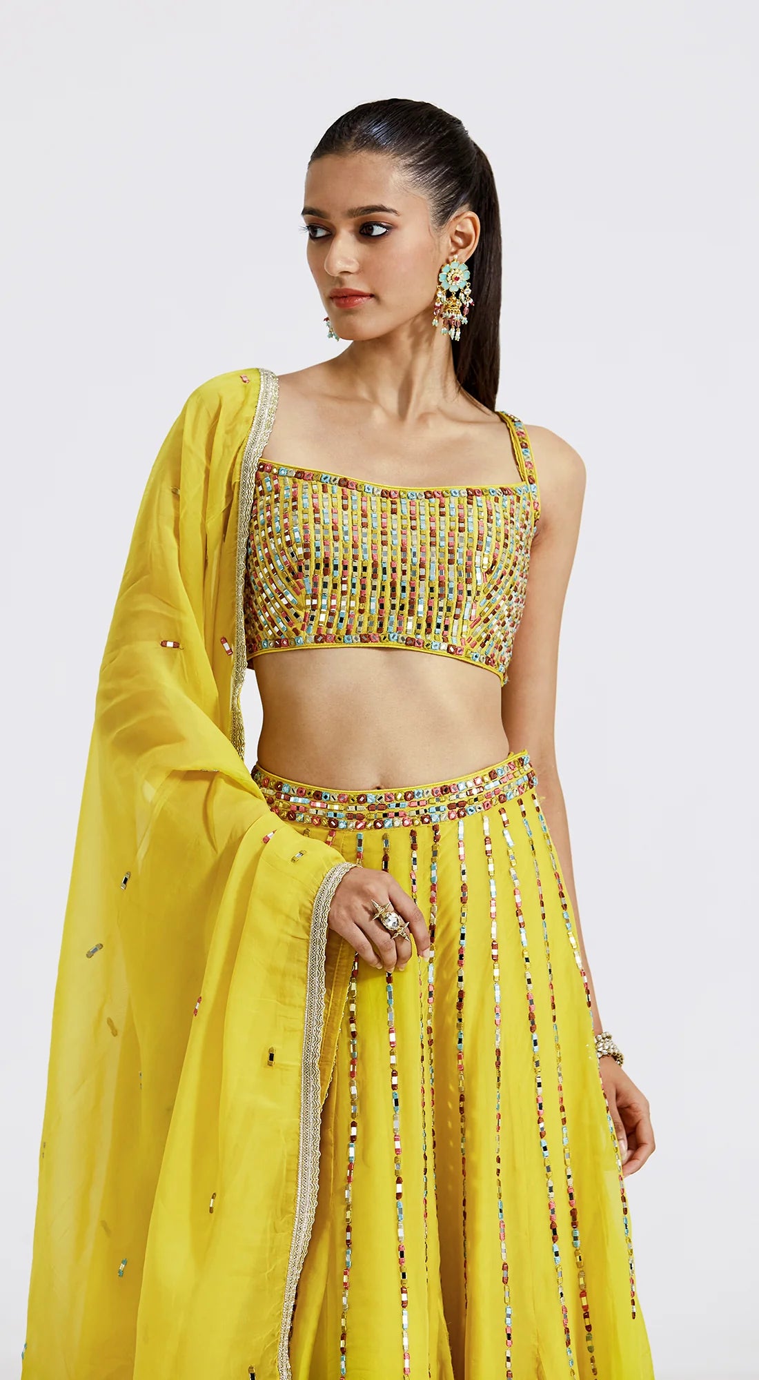 Lemon Yellow Lehenga Set