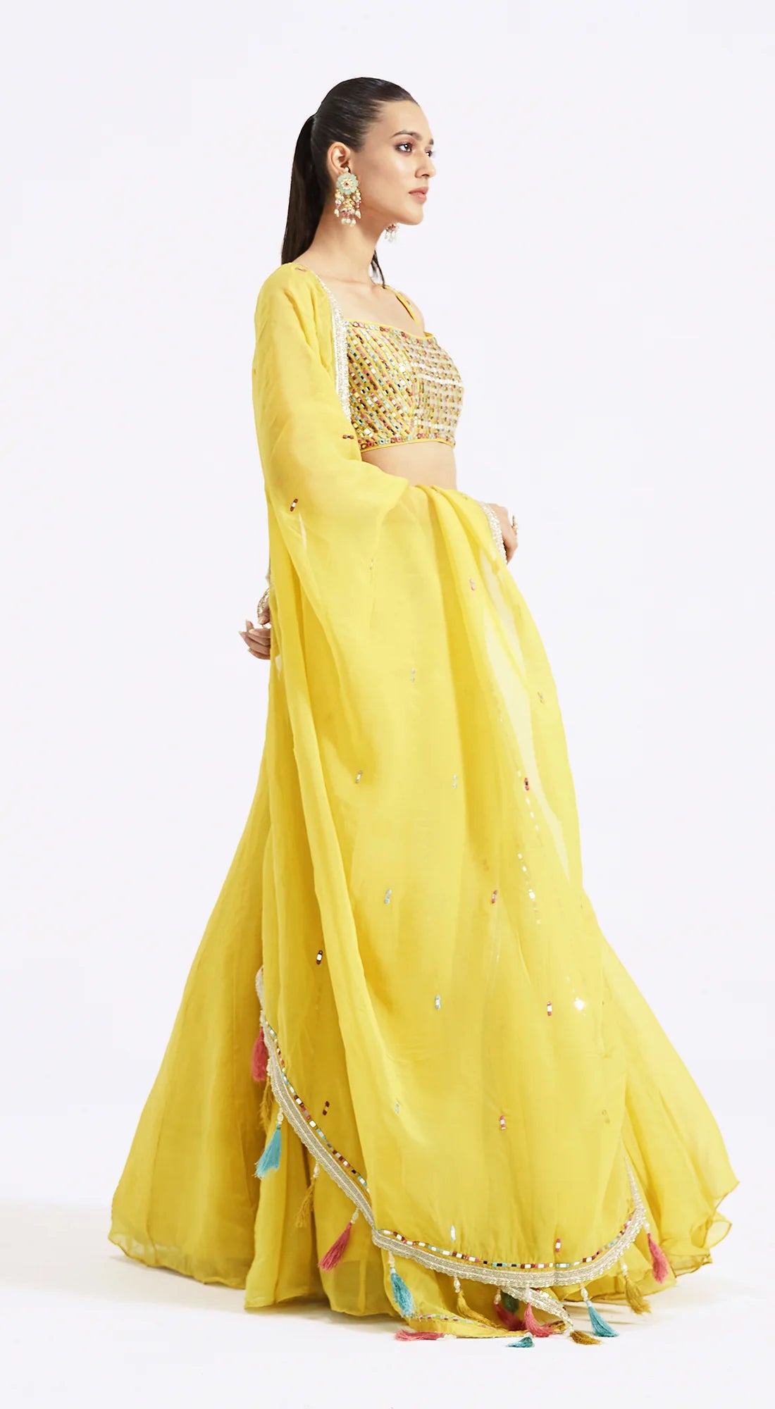 Lemon Yellow Lehenga Set