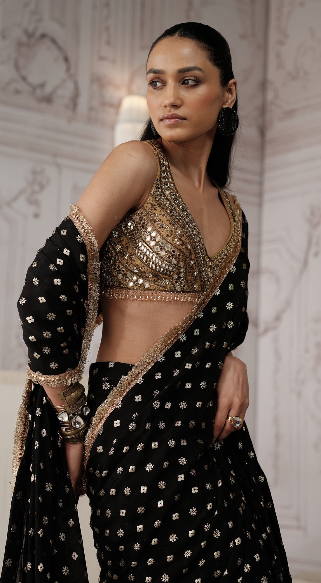 THE ROYAL OBSIDIAN SAREE