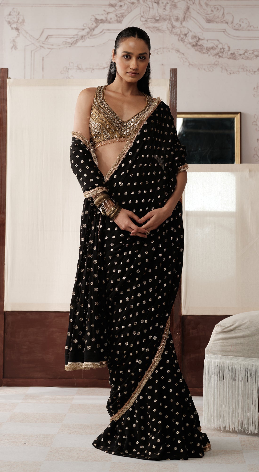 THE ROYAL OBSIDIAN SAREE