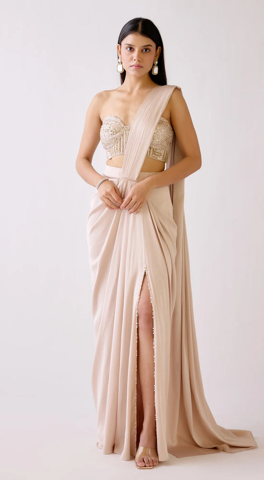 THE NIGHTFALL FÊTE DRAPED SAREE