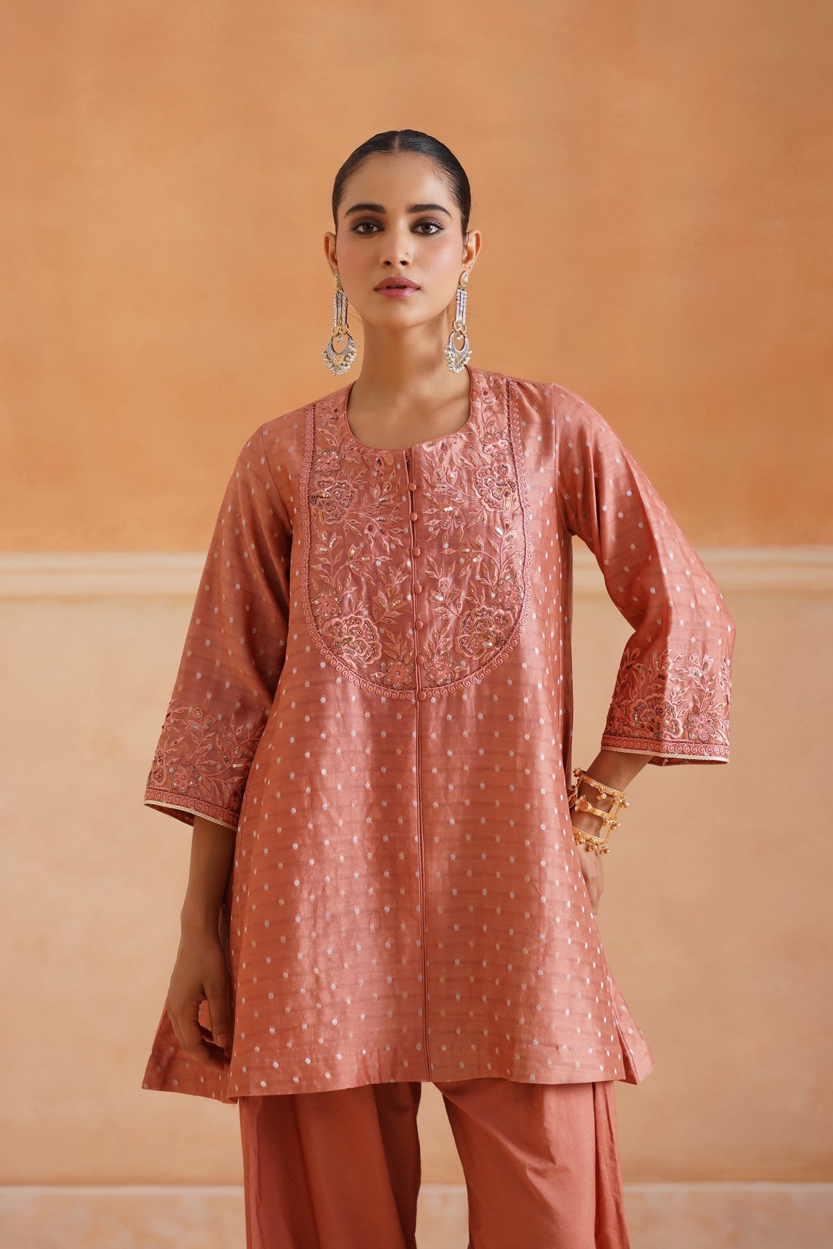 Laboni Chanderi Embroidered Suit Set