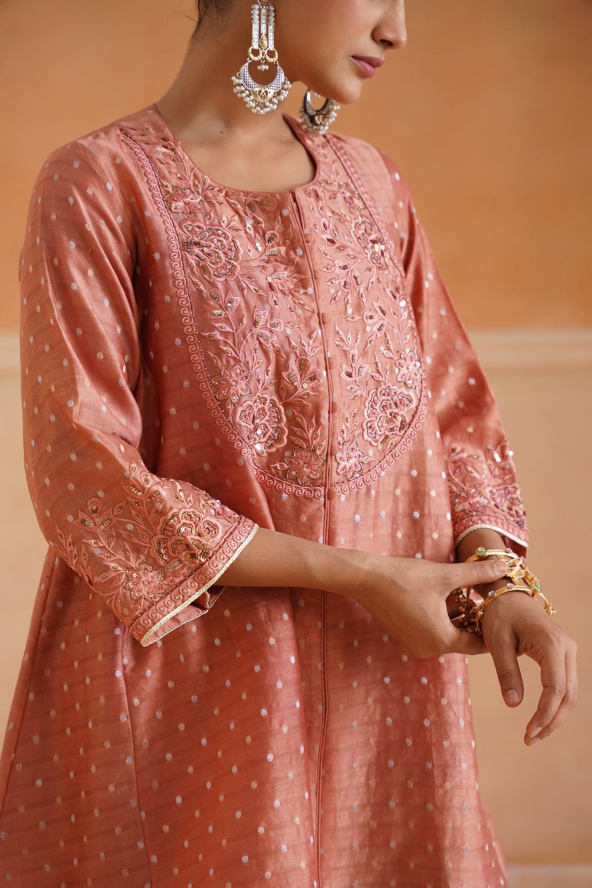 Laboni Chanderi Embroidered Suit Set