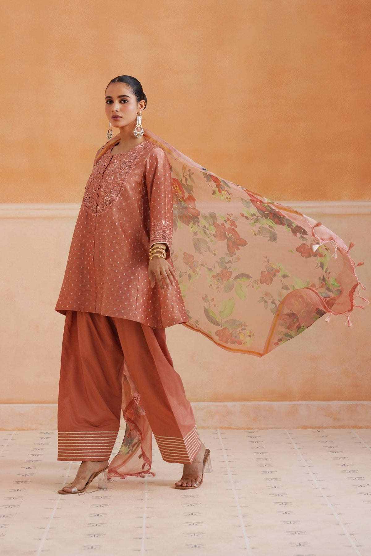 Laboni Chanderi Embroidered Suit Set