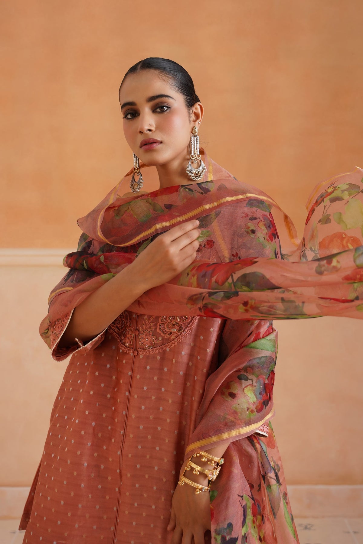 Laboni Chanderi Embroidered Suit Set