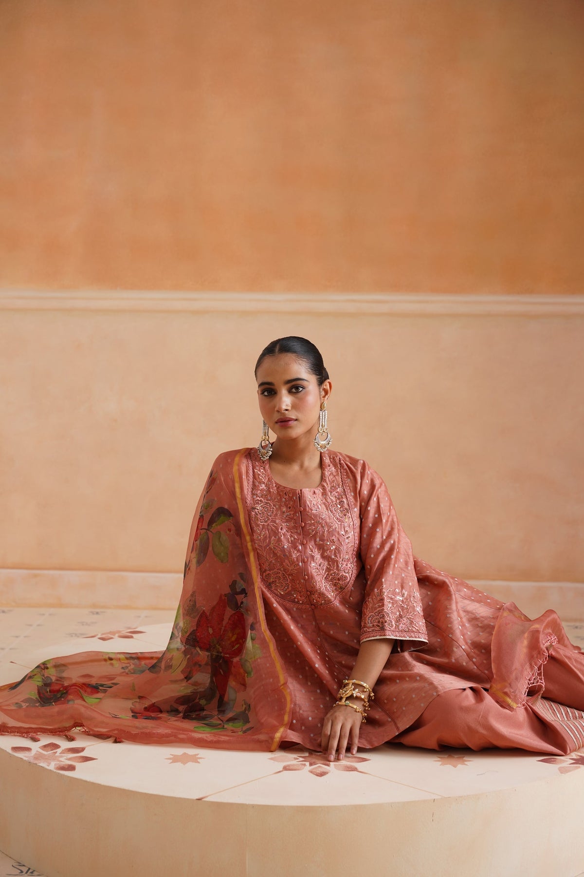 Laboni Chanderi Embroidered Suit Set