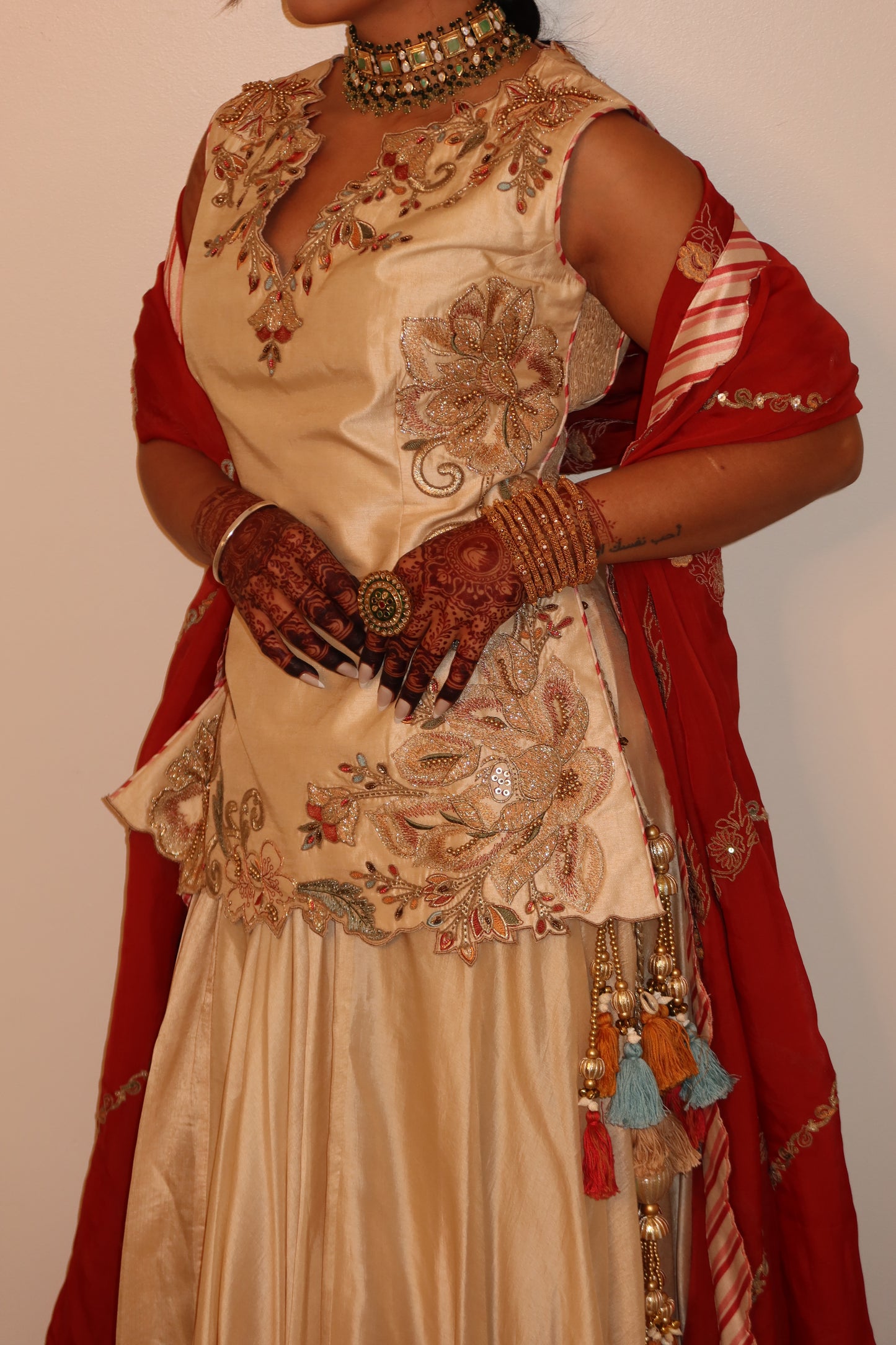 Padmini Tussar Lehenga Set