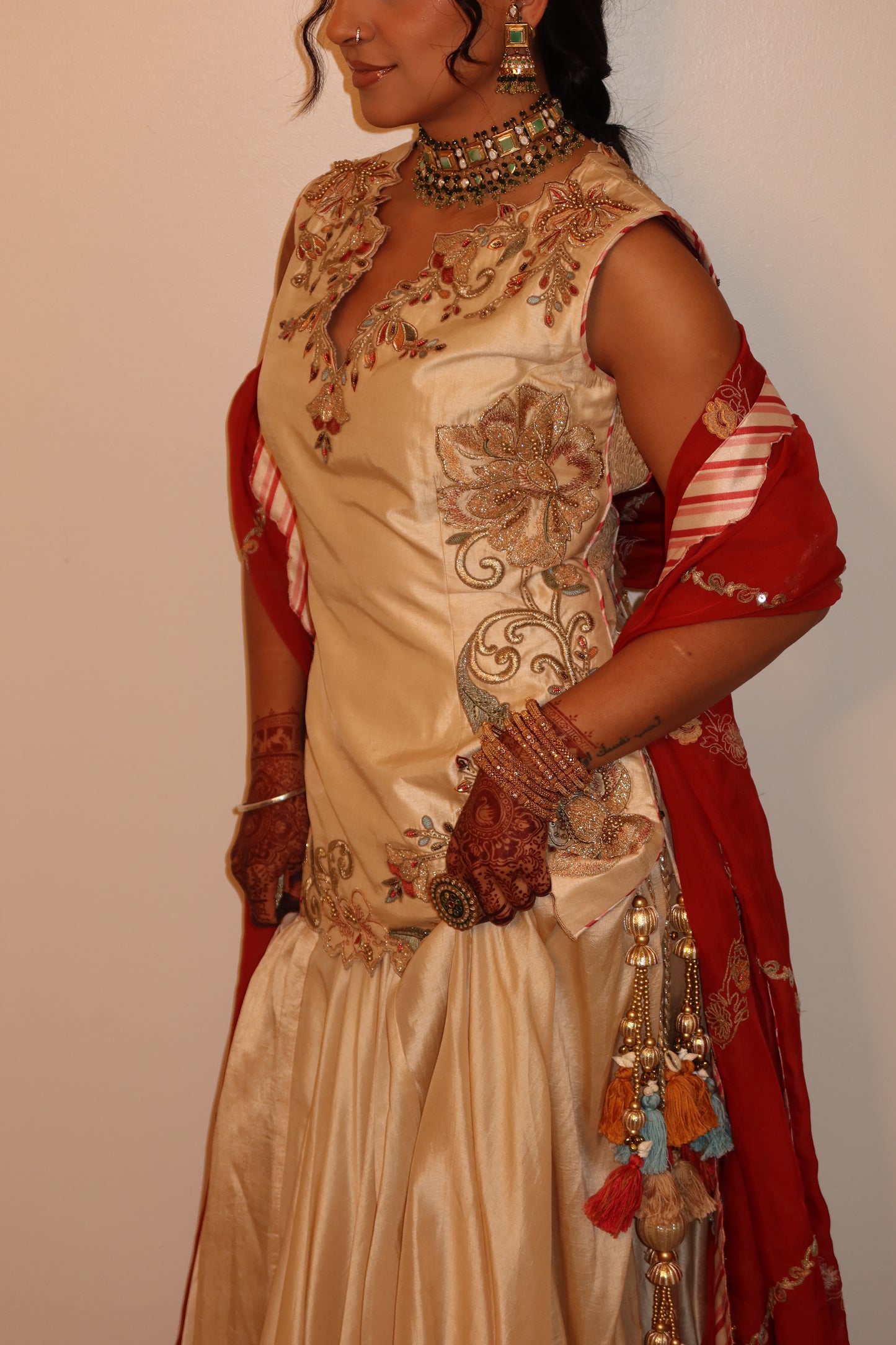 Padmini Tussar Lehenga Set