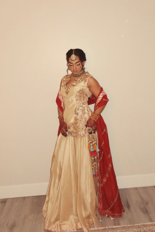 Padmini Tussar Lehenga Set
