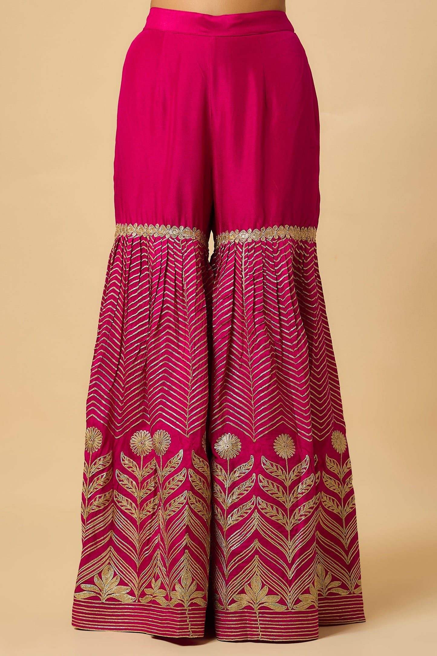Aishwarya - Kurta, Pant and Dupatta - Fuschia Pink
