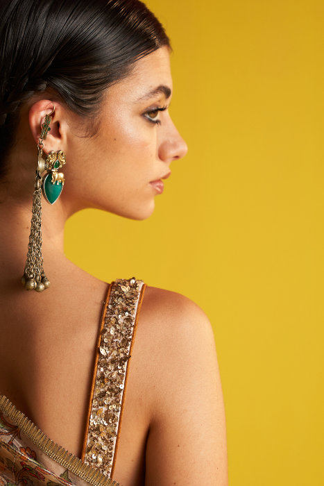 MUSTARD ANARKALI SET